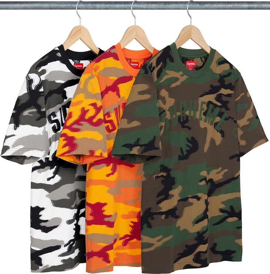 Intarsia Camo S/S Top